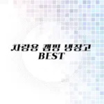 차량용 캠핑 냉장고 추천 리스트